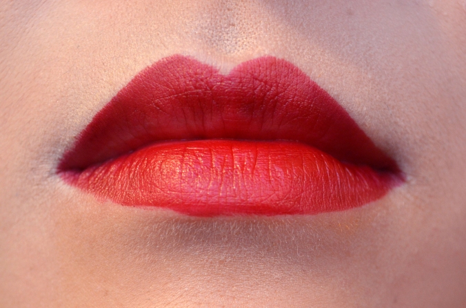 Plum pout lip swatch. Look how crisp those lines are!